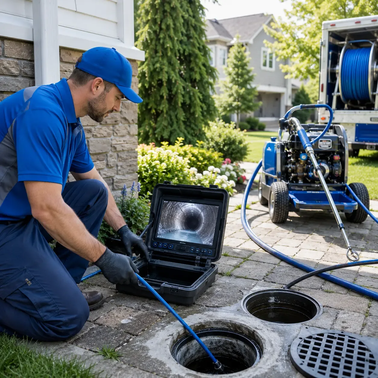 Outdoor drain cleaning professionals serving Columbus, IN
